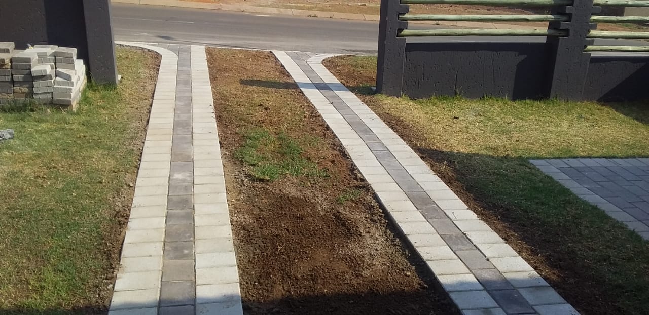 Driveway strip paving