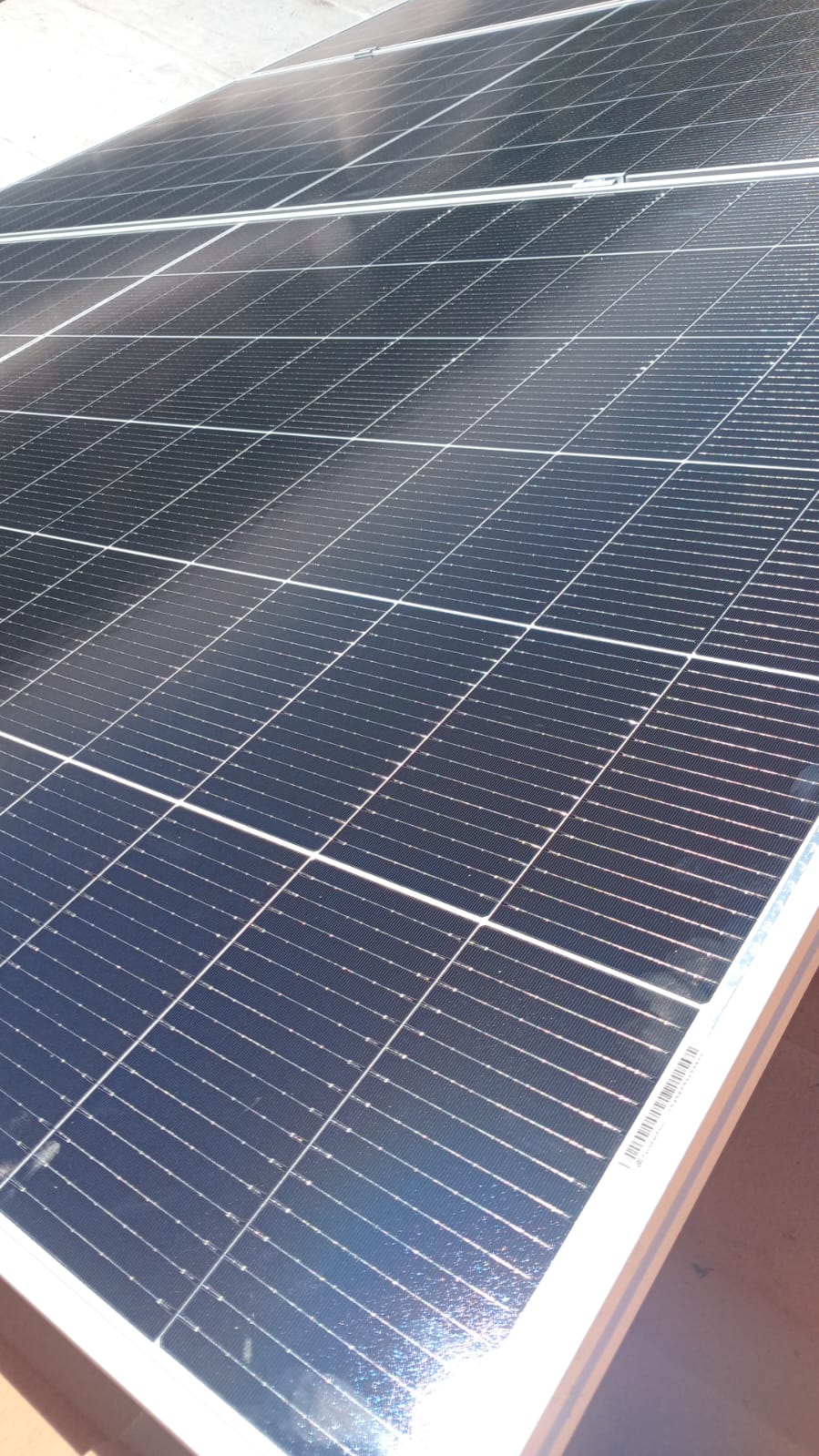 Solar panels installed on roof